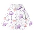 thumbnail image 4 of QQAMB Girls Outwear Coat Casual Printed Drawstring Hoodies Lightweight Winter Trendy Jacket Sweatshirt,5 Years, 4 of 5