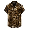 thumbnail image 2 of Shirts for Men Hawaiian Vintage Printed Short Sleeve Button Down Shirts Casual Lightweight Beach Shirt, 2 of 5