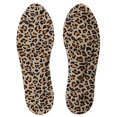 thumbnail image 1 of 2x3D Sponge Pain Relief Massage Arch Insoles Shoe Inserts Leopard Print, 1 of 5
