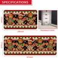 thumbnail image 3 of Christmas Cute Gingerbread Man Rugs Set,Winter Xmas Kitchen Mats for Floor,Kitchen Decor,Holiday Decorations for Home,17x30 inch Door Mat+17x47 inch Runner Rug, 3 of 6