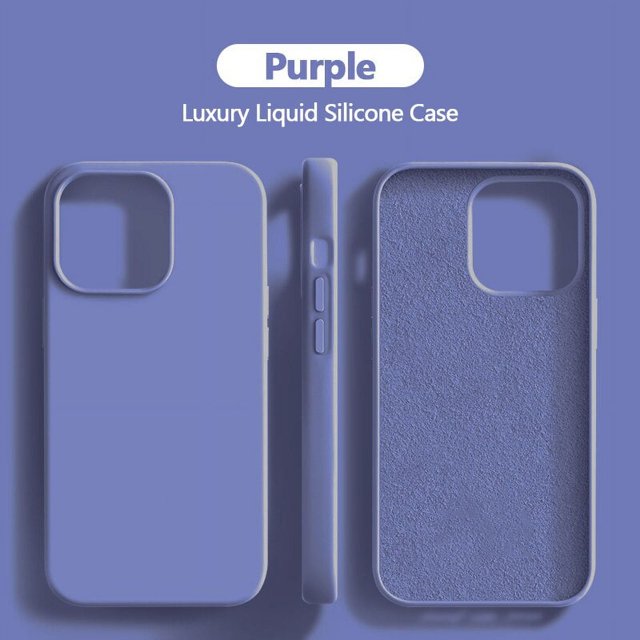 Funda de silicona líquida Original para iPhone, funda a prueba de golpes para iPhone 15, 13, 11, 12, 14 Pro Max, 7, 8 Plus, XS, XR, X SE, accesorios