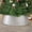 Silver, variant on EDX 24in Chionachne Woven Christmas Tree Collar, Christmas Tree Skirt Cover for Christmas Tree Decorations,Brown
