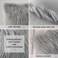 thumbnail image 2 of Phantoscope 18" x 18" 2-Pack Faux Fur Decorative Throw Pillows, Plush Cushions with Inserts for Couch, Bed, Chair, Dark Gray, 2 of 7