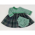 thumbnail image 2 of Girl-Infant Dress- Empire Waist Long Sleeve Check- Plaid Dress with Bloomers, 2 of 11