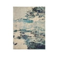 thumbnail image 5 of Nourison Celestial Abstract  Ivory/Teal Blue Area Rug, 5 of 9