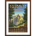 thumbnail image 2 of Art.com Yosemite, Glacier Point Hotel Art Print by Kerne Erickson, Brown Frame Wall Art, 17" x 23", 2 of 5