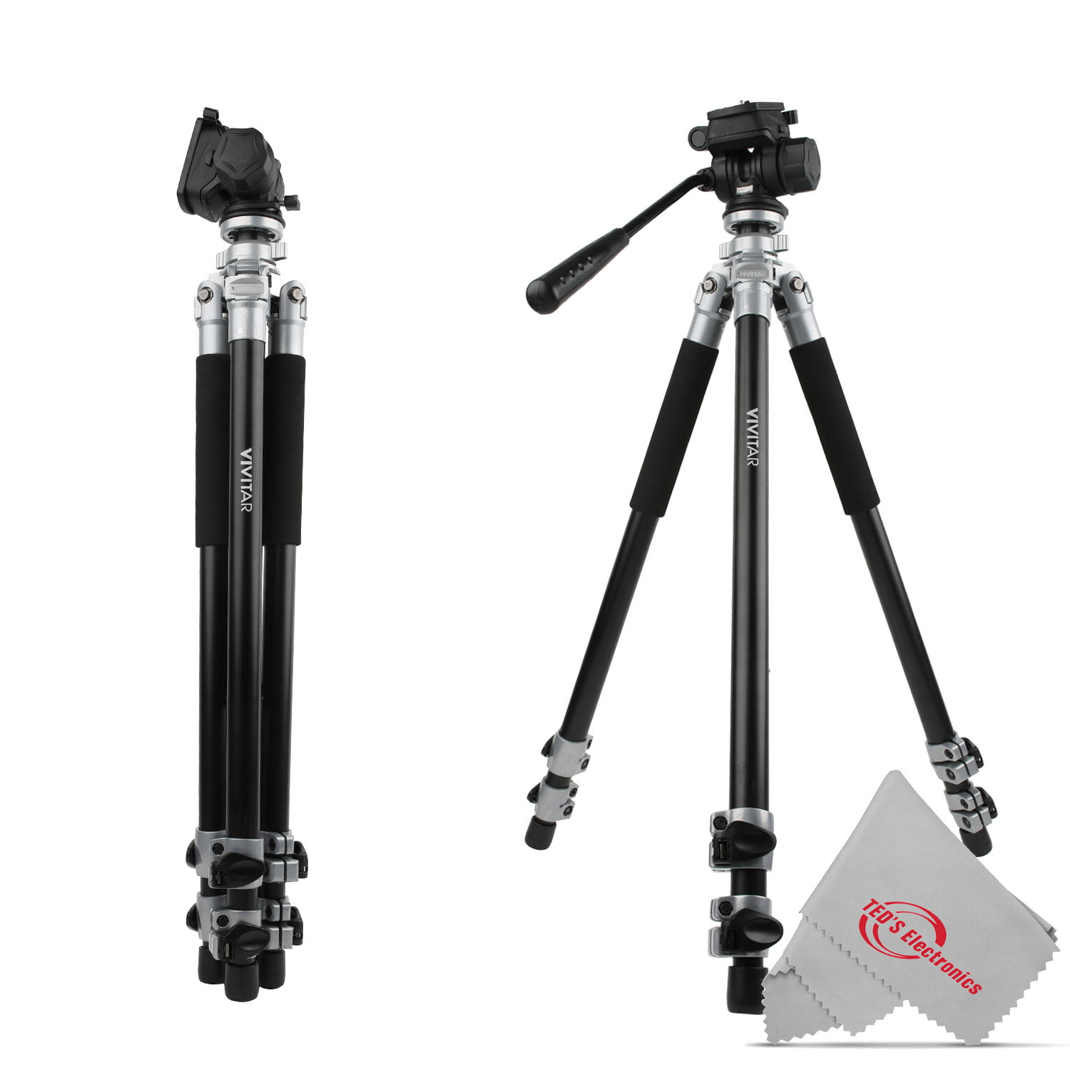 Vivitar 50" Lightweight Photo/Video Tripod For Panasonic HDC-SD40K SDR-S70 