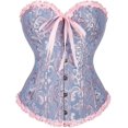 thumbnail image 1 of SZIVYSHI Corsé Tops para Mujer, Bustier Shapewear Lencería, Cintura de Encaje Push Up Body, 1 of 4