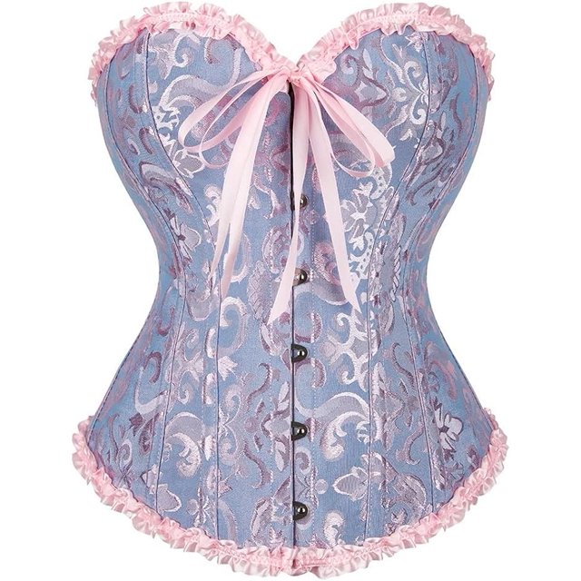 SZIVYSHI Corsé Tops para Mujer, Bustier Shapewear Lencería, Cintura de Encaje Push Up Body