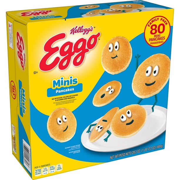 Eggo Original All Day Kids Snacks Mini Breakfast Pancakes 282 Oz 80 Ct Frozen - Walmartcom