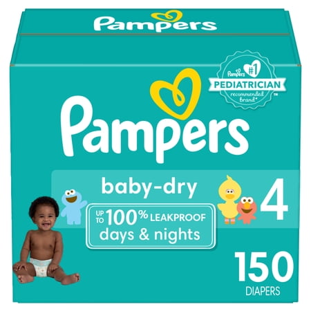 Baby Dry Diapers Enormous Pack - Size 4 - 150ct
