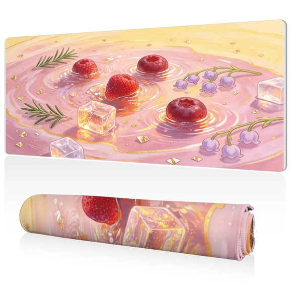 LIVEKEY XXL Mouse Pad 80x40cm Full Coverage Non Slip Stitched Edges Durable Easy Clean Surface for Gaming and Office Setup