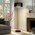 thumbnail image 6 of Evelyn&Zoe Hoffman 2-Light/Two-Tone Floor Lamp with Metal Shade, Brass/Blackened Bronze/Black, 6 of 7