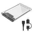 thumbnail image 1 of Caja HDD Caja SSD SATA USB 3.0 de 2,5 pulgadas Caja transparente SSD de alta velocidad de transmisión Methold EL001923-00B, 1 of 2