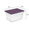 thumbnail image 4 of Sterilite Stackable 56 Qt Storage Tote Organizing Containers, (16 Pack), 4 of 4