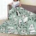 thumbnail image 6 of Rateoe Puppy Print Fuzzy Fleece Throw Blanket Extra Large,Super Soft,Fluffy and Warm Blankets for Couch,Bed,All Season Use (60"x50"), 6 of 8