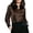 Coffee(Womens Tops), variant on Long Sleeve Blouses for Women Elegant Satin Classic Notch Collar Button Down Shirt Notch Collar for Business