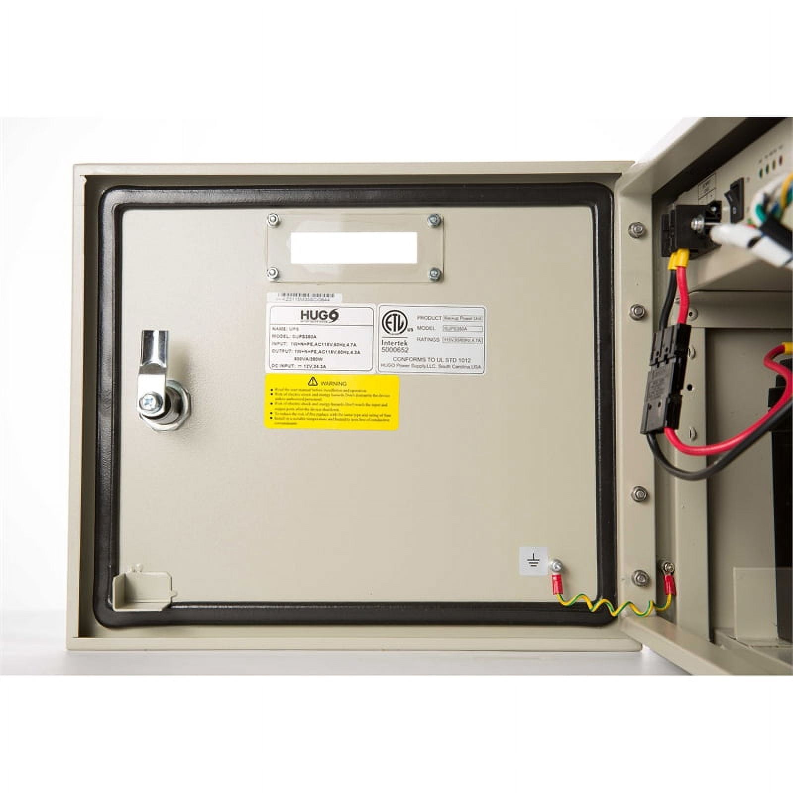 Hugo 350W Pure Sine Wave Battery Backup For Tankless Water Heaters And Gas Appliances With Brass Flow Sensor