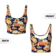 thumbnail image 5 of Lsque fall Pumpkin Daisy Printed Women'S Sports Bra, Compression, Moisture Wicking, High-Impact Sports Bra For Women,Supportive sports bra-XX-Large, 5 of 9