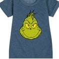thumbnail image 3 of Dr. Seuss - Grinch Face - Toddler And Youth Girls Fleece Dress, 3 of 5