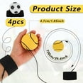 thumbnail image 2 of 4 Pieces Wrist Return Ball, 2 Inch Rubber Rebound Ball Wristband On A String Sports Wrist Ball Includes Basketball, Baseball and Football for Teens Adults Wrist Exercise or Play, 2 of 7