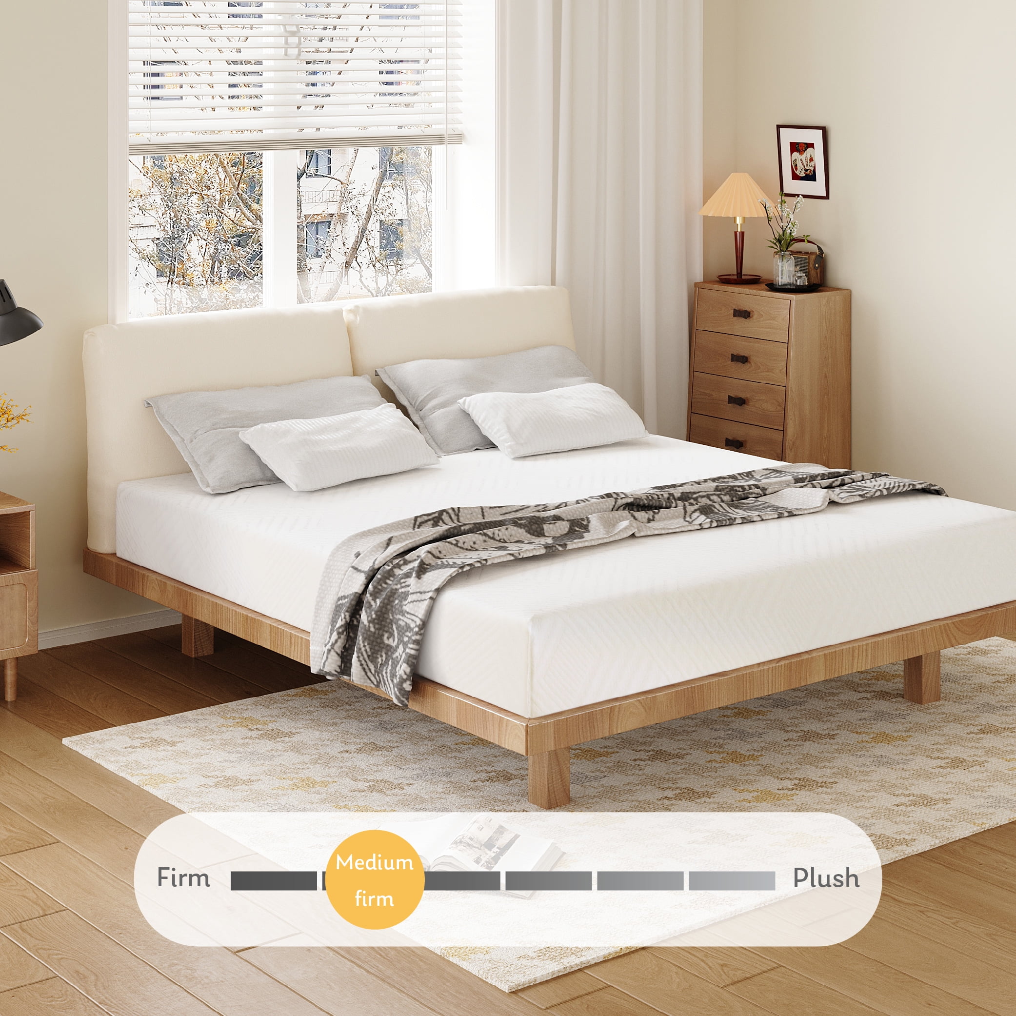 MLILY Ego White Full Size Mattress in a Box, 8 inch Memory Foam Mattress, Medium Firm  (图5) MLILY Ego White Full Size Mattress in a Box, 8 inch Memory Foam Mattress, Medium Firm  (图5)