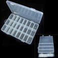 thumbnail image 1 of Coofit Jewelry Container 24 Grids Plastic Jewelry Box Organizer Storage Divider Box, 1 of 8