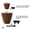 Brown, variant on YINYUN 2-Pack Smart Self-Watering Planter Pot for Indoor and Outdoor ,10 in & 5 in- White