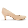 thumbnail image 3 of Zapatos de Mujer DREAM PAIRS LUVLY Tacones Nude de Gamuza Talla 11, 3 of 6