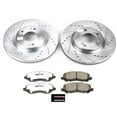 thumbnail image 3 of PowerStop Front Z26 Street Warrior Carbon-Fiber Ceramic Brake Pad and Drilled and Slotted Rotor Kit Fits: MITSUBISHI Select Models K094-26, 3 of 9