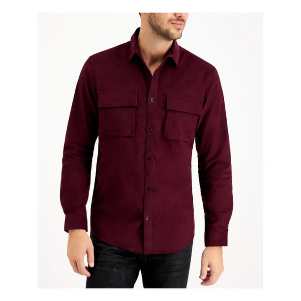burgundy shirts for men