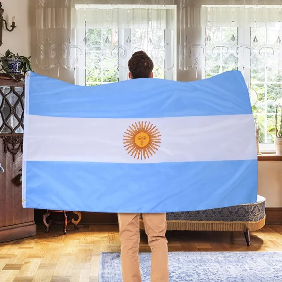 Argentine Flag 3X5 Ft Argentina National Flags Polyester Copa America 60 ,90 Cm