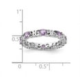 thumbnail image 3 of 4/5 Carat Amethyst Band Ring in Sterling Silver, 3 of 3