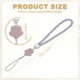 thumbnail image 2 of Uxcell Phone Lanyard Wrist Straps, Creative Braided Flower Phone Charm Straps Wrist Lanyard for Phone Case Camera Keychain Hand Purple, 2 of 7