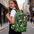 thumbnail image 5 of Jeiento Dinosaur School Backpack for Girls 6-8 Bookbags for Students Primary School 17 Inch Large Capacity Knapsack Daypack Backpacks with Zipper Closure, Green, 5 of 7