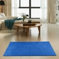 thumbnail image 2 of Furnish My Place Modern Plush Solid Color Indigo Blue Rug, Indoor Area Rug, Doorway Rug, Pet-Friendly Rug, Home Décor Mat, Perfect for Living Room, Entryway, Made in USA - 12' x 15' Oval, 2 of 10