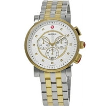 Michele Sport Sail White Diamond Dial Two-Tone Steel Women's Watch MWW01K000121