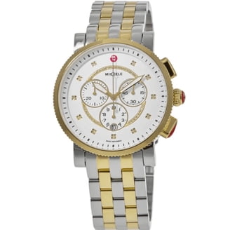MICHELE Sport Sail Two-Tone Diamond Watch 42mm Michele Sport Sail Two-Tone Mother of Pearl Dial Two-Tone  main image 2