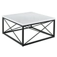 thumbnail image 7 of Steve Silver Skyler White Marble Top Square Cocktail Table, 7 of 7
