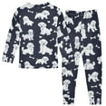 thumbnail image 2 of joogoo Puppy Bones 2 Piece Long Sleeve Tee and Pants Cotton Pajama Set 5Y, 2 of 7