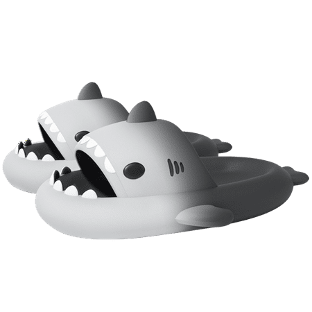 

QYA Unisex Novelty Shark Slippers Gradient Color Cloud Slides Couple Anime Lightweight Non Slip Shoes Men Slides For Indoor Outdoor Shower Bathroom Spring And Summer