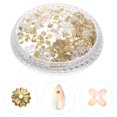 Jibingyi 1 Box Nail Art DIY Metal Cosmetic Nail Decal Sticker DIY