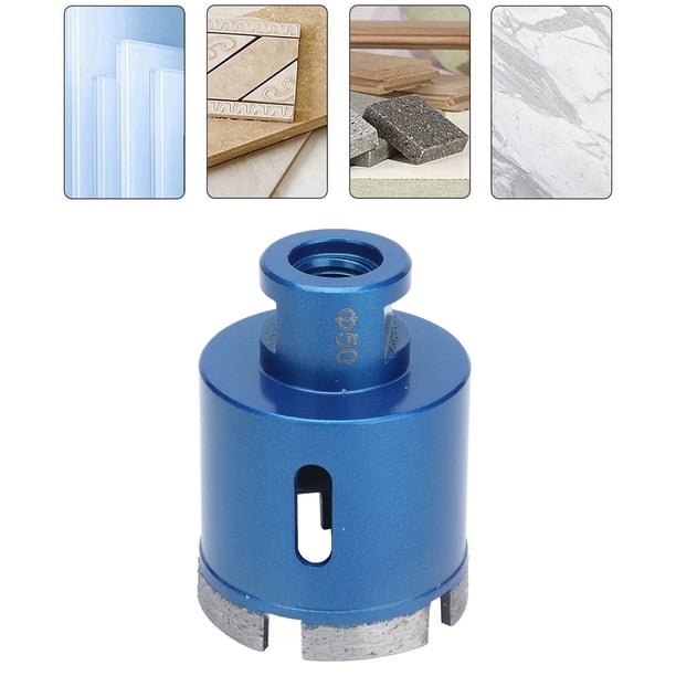 Broca de Diamante con Núcleo Hueco 50 Mm de Alta Dureza Abridor de Orificios para Azulejos Broca de Diamante para Perforar Granito / Baldosas de Cerámica / Hormigón / Mármol ANGGREK Otros