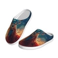 thumbnail image 2 of Wukai Celestial Stag Cosmic Glow Print Women's Indoor Bedroom Slipper Slip On Shoes, Unisex House Shoes with Anti-Skid Sole for Men, Gift for Women Men-11, 2 of 7