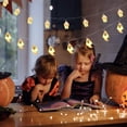 thumbnail image 3 of Ecpecad Halloween String Light Decor Pumpkins Ghost Skulls Holiday Party Decoration Light Led Halloween Ghost Festival Pumpkins Light String Home Party Yard Patio indoor Outdoor Halloween Decor Props, 3 of 5