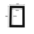 thumbnail image 2 of Black Photo Mat with Black Core 24x36 for 20x30 Photos - Fits 24x36 Frame, 2 of 4