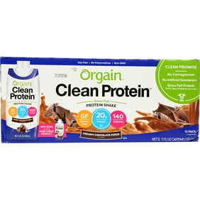 protein shake chocolate orgain ct equate clean fed grass performance 20g 30g walmart oz fl