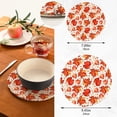 thumbnail image 3 of SKYSONIC 2 pcs Red Autumn Leaves Watercolor Pot Holders Trivets, Heat Resistant Trivets,Fall Landscape Cotton Thread Weave Mats for Hot Pads Pans Pot Bowl Teapot, 3 of 7