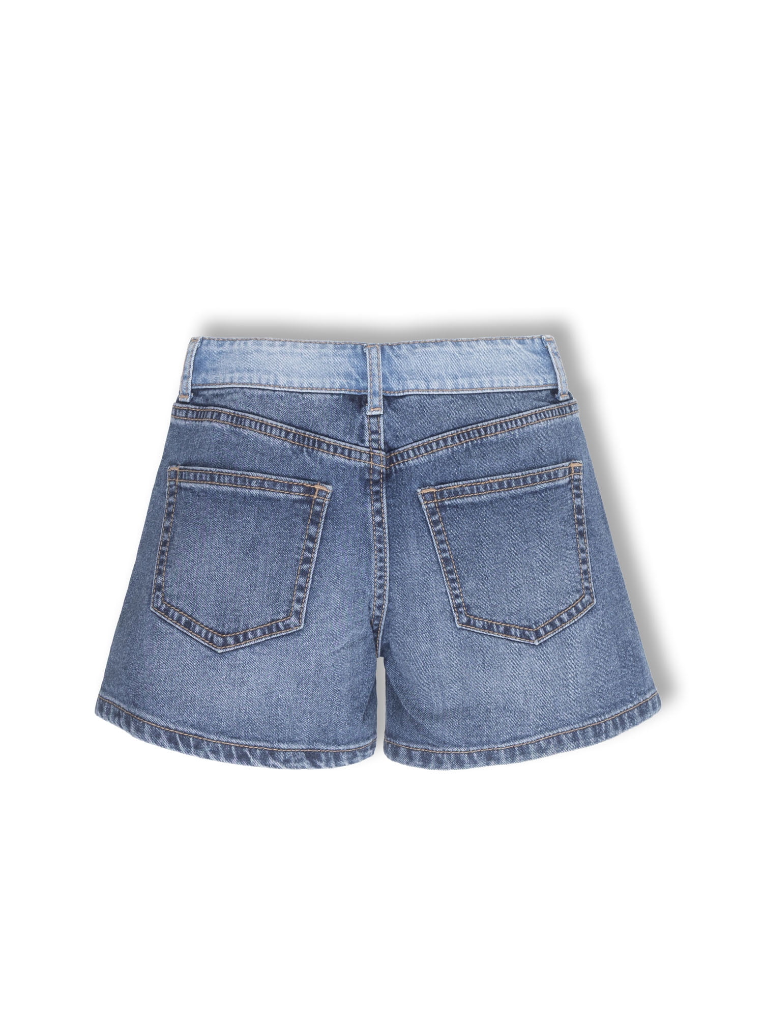 Wonder Nation Girls Baggy Denim Shorts, Size 5-18