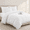White-Full, variant on Beige Queen Seersucker Ruffle Comforter Set, Boho Shabby Chic Farmhouse Bedding